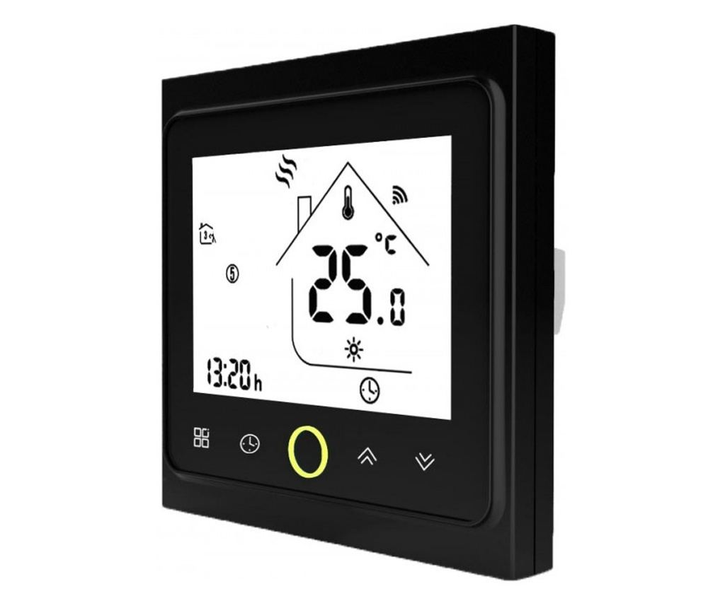 Techstar® Smart Thermostat TH-20W, безжичен, 16A, 3500W, Google Home ...