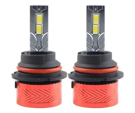Комплект 2 бр. LED крушки за кола Techstar® P14, 9007, 120W, 18000 лумена, 6000K, 12-24V, 360° ъгъл на светене, CSP 3570, Canbus