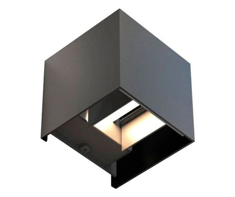 Outdoor Techstar® LED Light CUBE, teljesítmény 6W, A+, víz- és porálló, hideg fehér, 6000K, alumínium, fekete