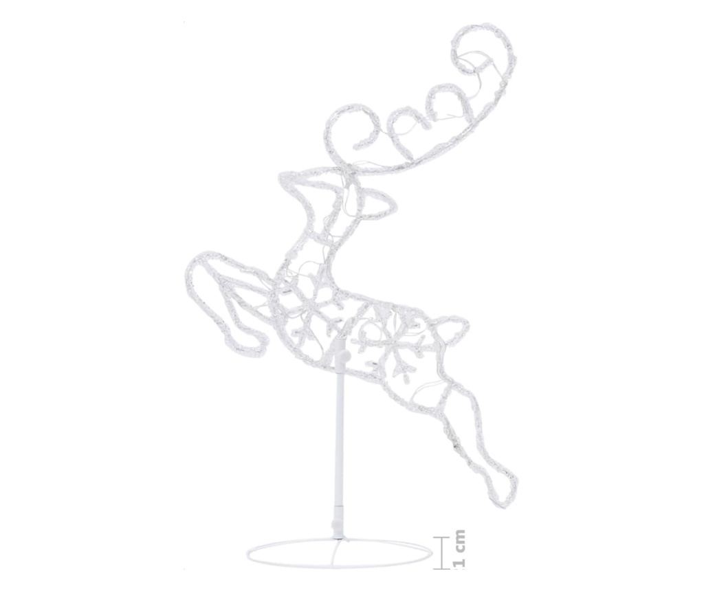 Sanjke i sobovi za Božić, šareni, 260x21x87 cm, akril - 12