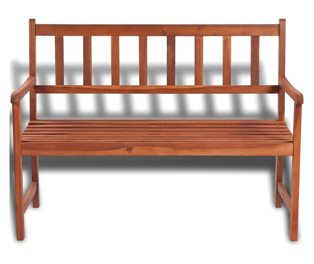 Vrtna klupa, 120 cm, masivno drvo bagrema - 2