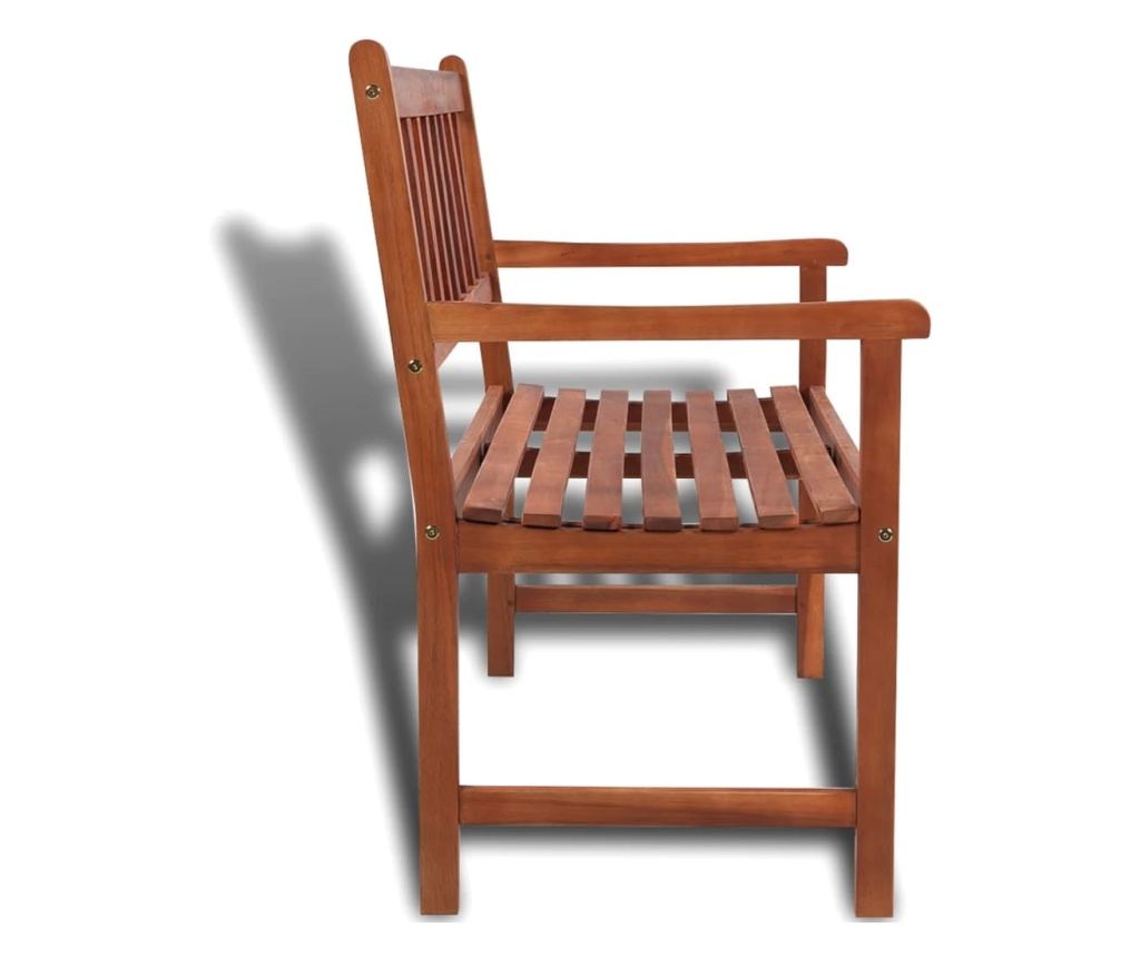 Vrtna klupa, 120 cm, masivno drvo bagrema - 3