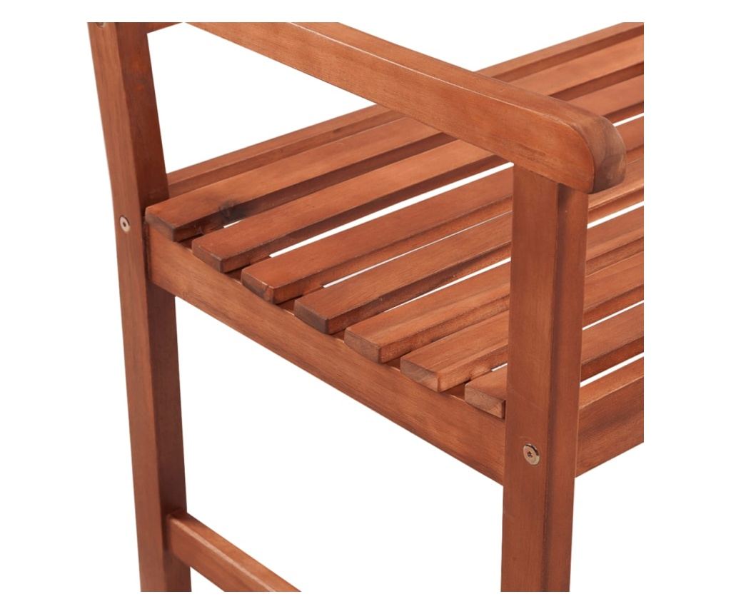 Vrtna klupa, 120 cm, masivno drvo bagrema - 4