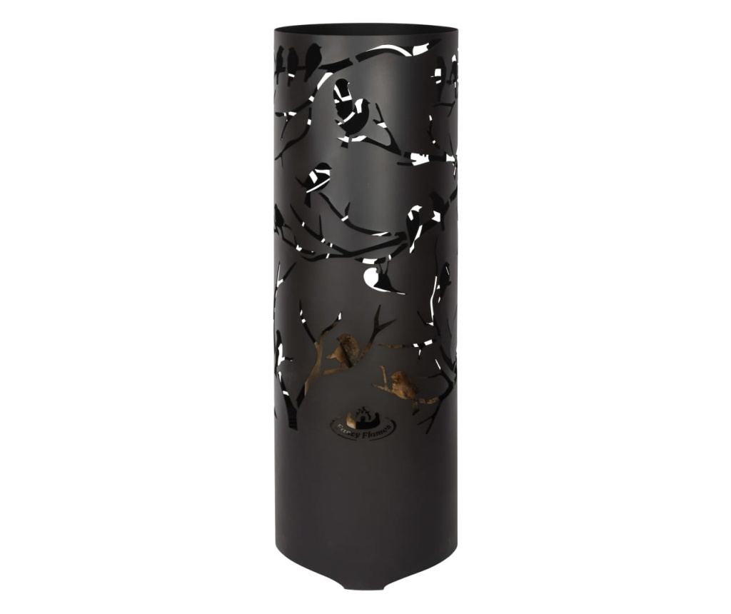 Esschert Design Koš za vatru Ptice na grani, crna, ugljični čelik FF409 - 7