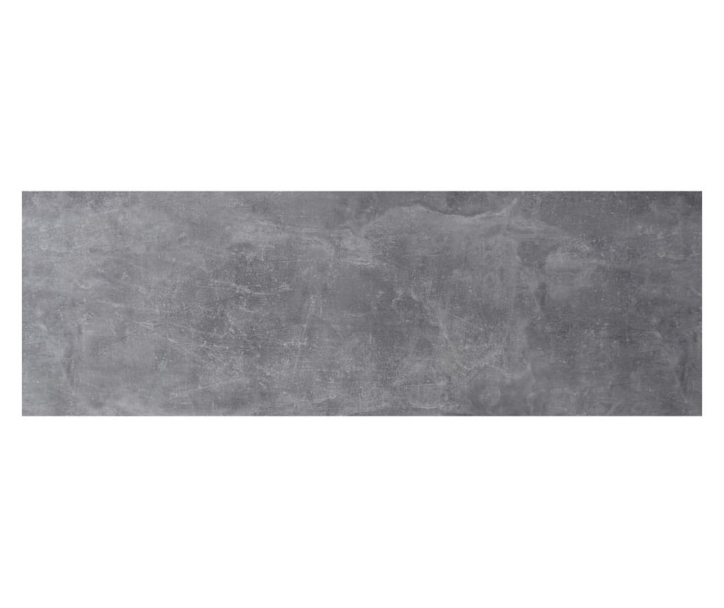 FMD Szafka obrotowa na dokumenty otwarta, szary beton, 34x34x108 cm - 2