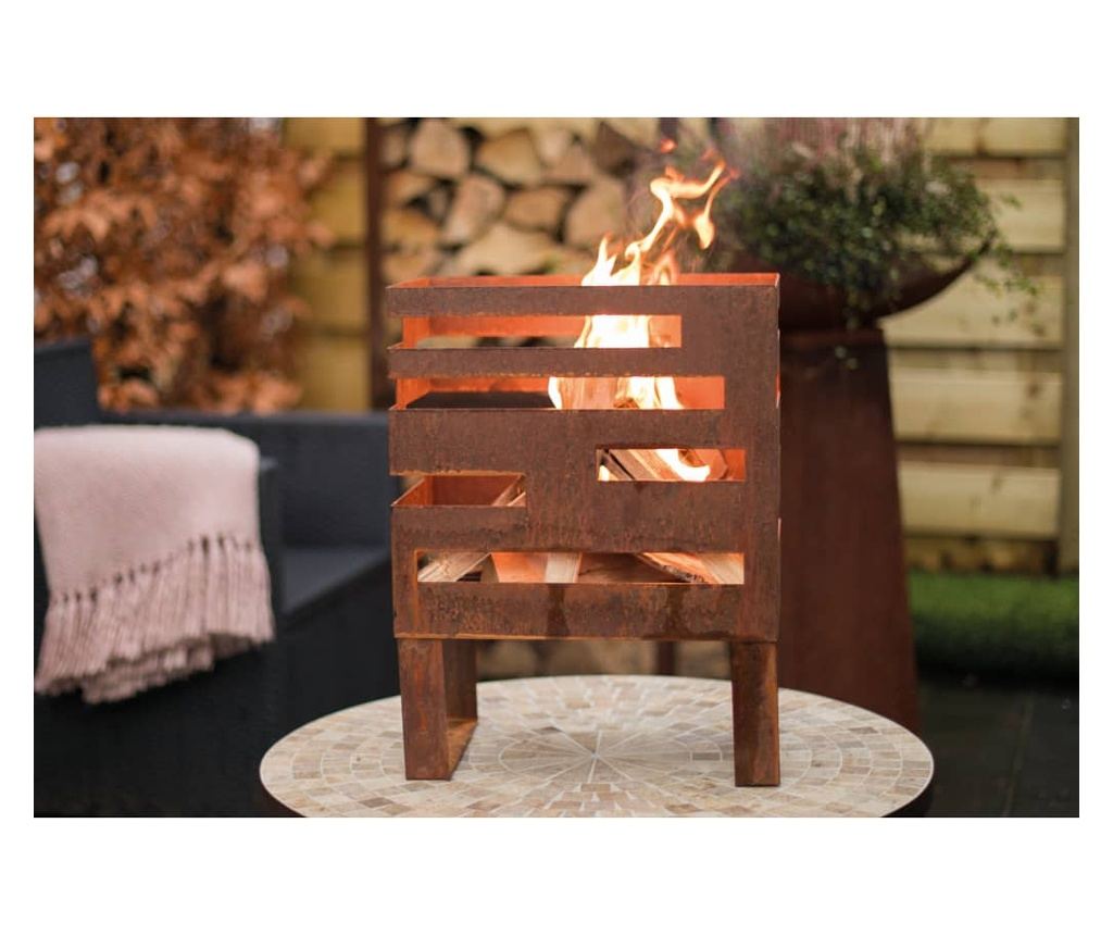 Košara za vatru Madison, bakrena, čelik - 5