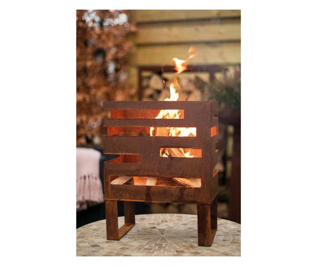 Košara za vatru Madison, bakrena, čelik - 6