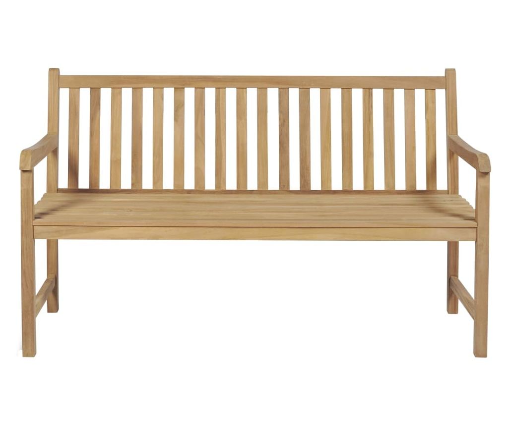 Vrtna klupa, 150 cm, tikovo drvo - 2