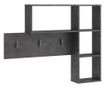 FMD Zidna vješalica za odjeću s 4 otvorena pretinca, antracit thumbnail 2