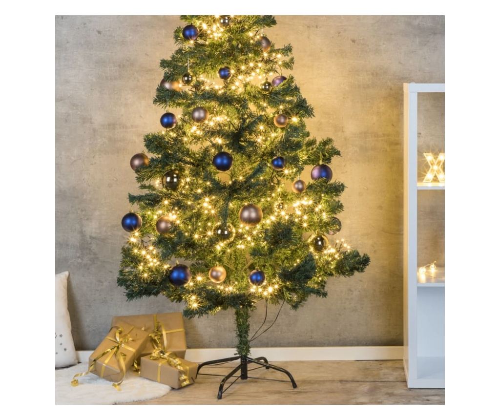 Božićno drvce s metalnim postoljem, zeleno, 180 cm - 2