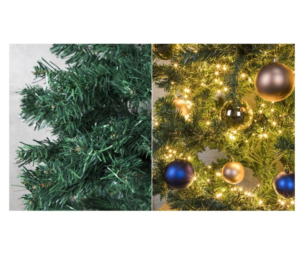 Božićno drvce s metalnim postoljem, zeleno, 180 cm - 3