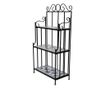 Keramički stalak za cvijeće s policama, crno-bijeli thumbnail 1