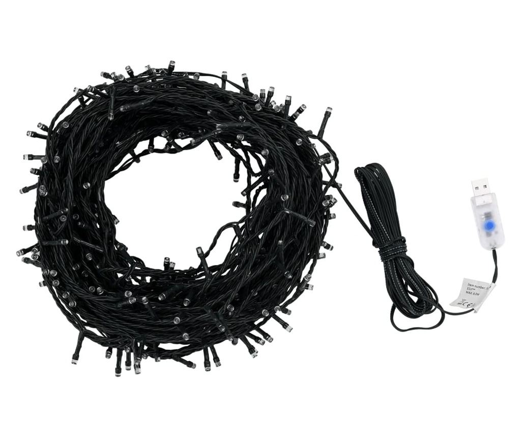 Svjetlosna instalacija 400 LED-ica, hladno bijela, 40 m, unutarnja/vanjska. - 2