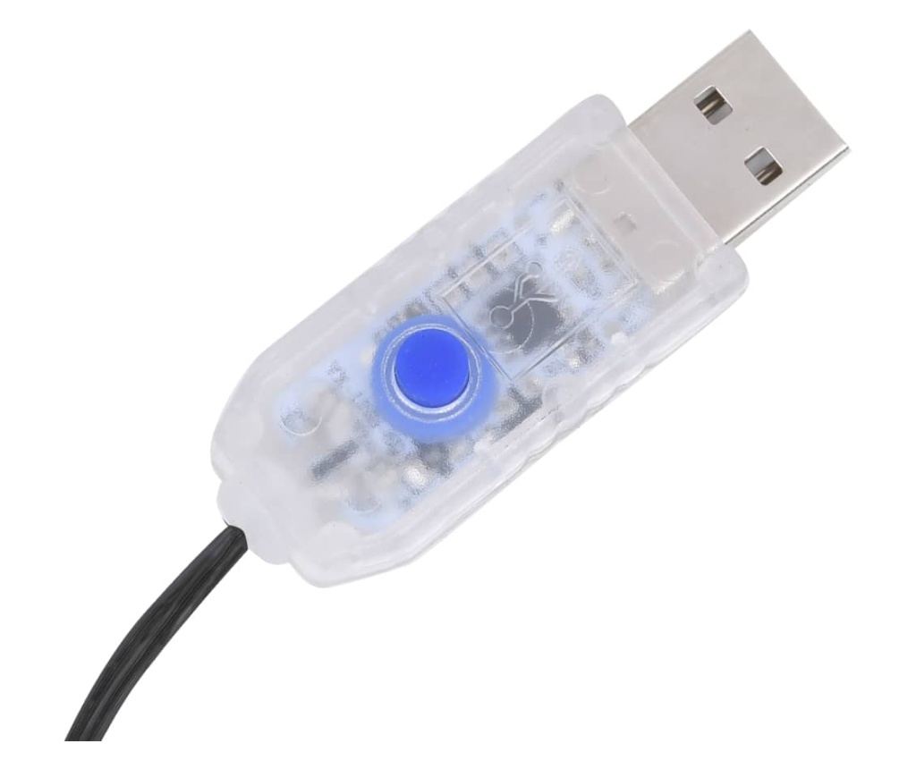 Svjetlosna instalacija 400 LED-ica, hladno bijela, 40 m, unutarnja/vanjska. - 3