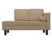 Pohovka pro 2 osoby, cappuccino, ekologická kůže
