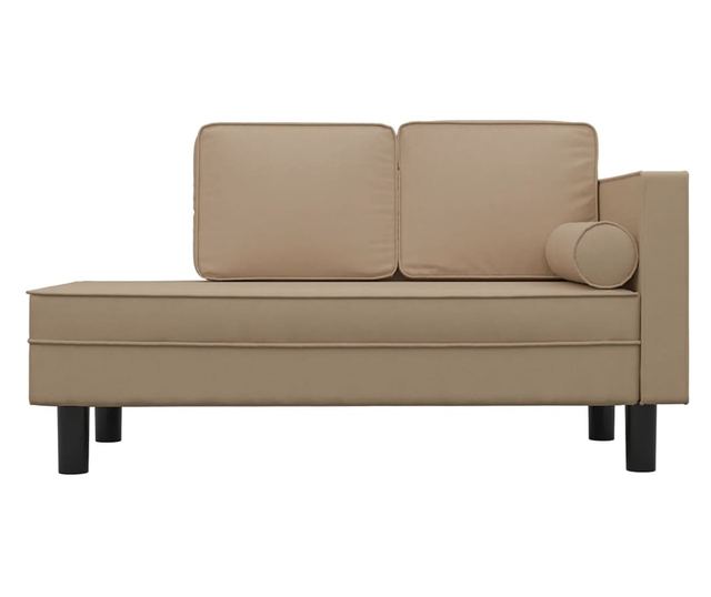 Pohovka pro 2 osoby, cappuccino, ekologická kůže
