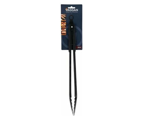 Vaggan grillező fogó, rozsdamentes acél, 44 cm, fekete