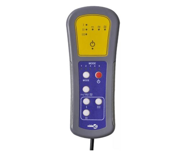 Masazni fotelj z nagibom in dvigom, rjav, tekstil