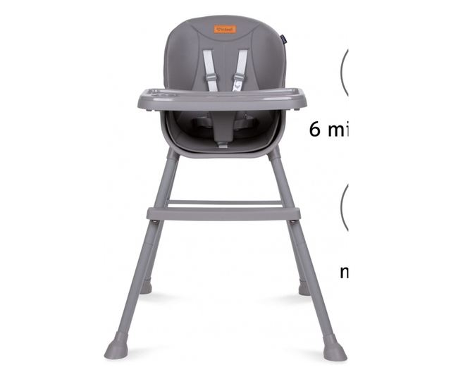 4-u-1 Visoka Stolica Kidwell EATAN Siva