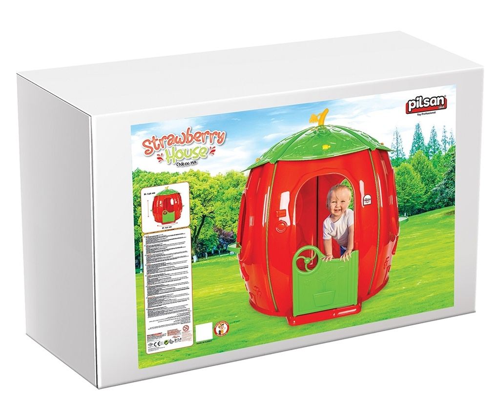 Къща за деца Pilsan Strawberry House червена - 2