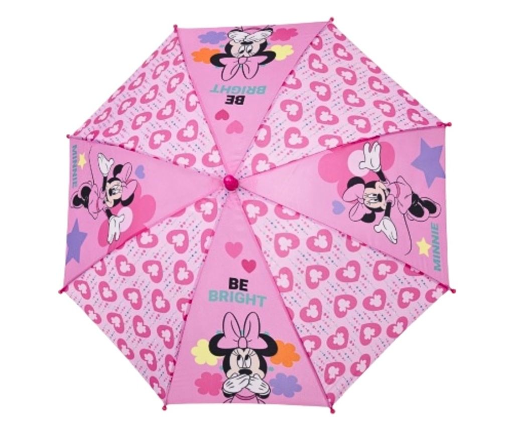 Umbrelă roz, Perletti, Minnie Mouse, 45 cm, Collection Minnie - 2