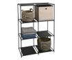 Raft metalic cu 8 polițe – organizator multifuncțional pentru baie, dormitor sau living, Storage Solutions thumbnail 2