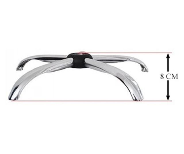 Μεταλλική βάση για executive καρέκλα, 58 cm, ασημί