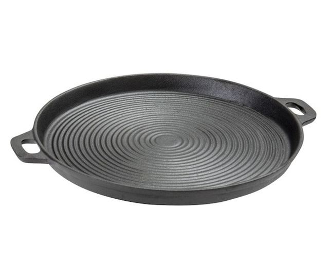 Grill Chef Öntöttvas serpenyő 2 fogantyúval, 33 cm átmérő