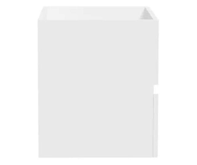 Kupaonski ormarić s ogledalom, bijeli, obrađeno drvo