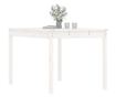 Stolik ogrodowy, biały, 121x82,5x76 cm, drewno sosnowe