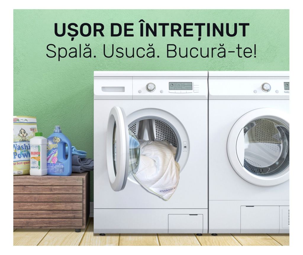 Set 2 perne 50x70 cm, Essience Premium Collection, husa satin bambus; umplutura fulgi memory si nanofibra extrafina; suport orto - 15