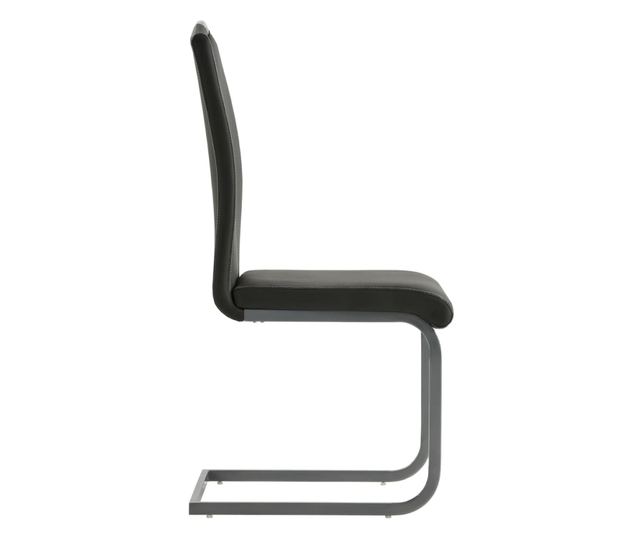 Kuhinjske stolice, 2 kom., siva, umjetna koža