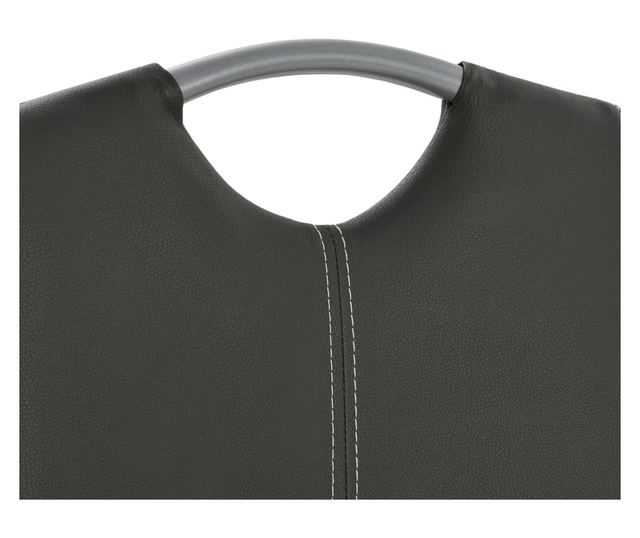 Kuhinjske stolice, 2 kom., siva, umjetna koža