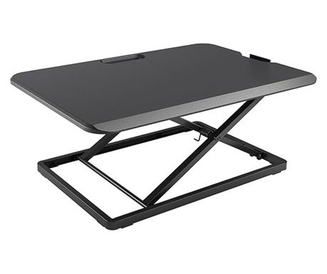 Masă ergonomică pliabilă, pentru calculator/laptop, înălțime reglabilă, ultra slim, până la 8KG, 67X47, negru