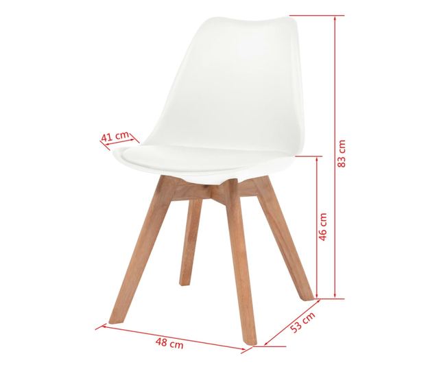 Kuhinjske stolice, 4 kom., bijele, umjetna koža