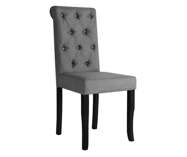 Kuhinjske stolice, 2 kom., tamno siva, tekstil