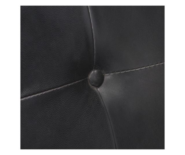 Kuhinjski konzolni stoli, 4 kosi, črni, naravna koža