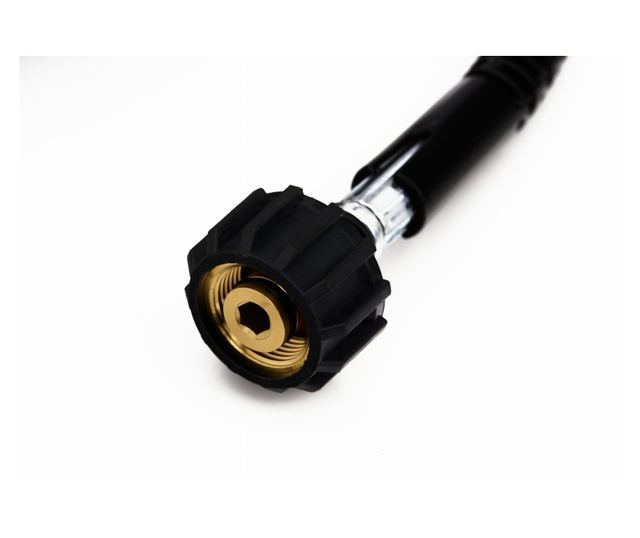 Furtun curatare canalizare 20m, Kraft&Dele,Presiune 5800 PSI, Duza alama, Negru, KD2059