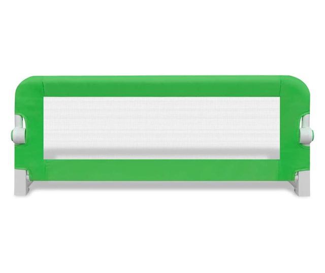 vidaXL Balustradă de siguranță pentru pat de copil, verde, 102x42 cm