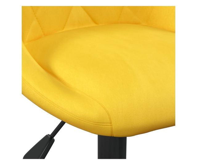 Barski stol, gorčično rumena, žamet