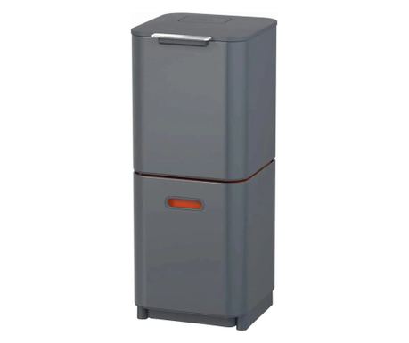 Kukás kosár, Joseph Joseph, Totem, 2x20 liter, 2 rekesz, antracit