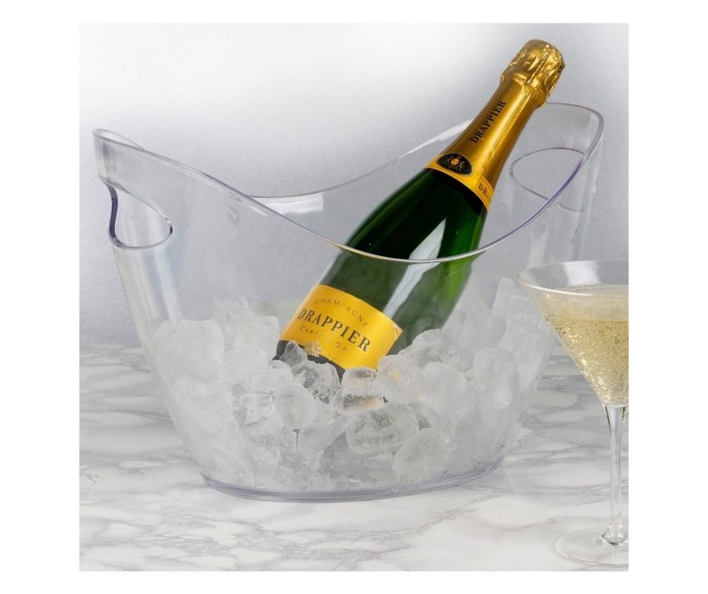 Frapiera sampanie si vin din acril La Disco, 35 x 28 x H24 cm, 820 grame - 2