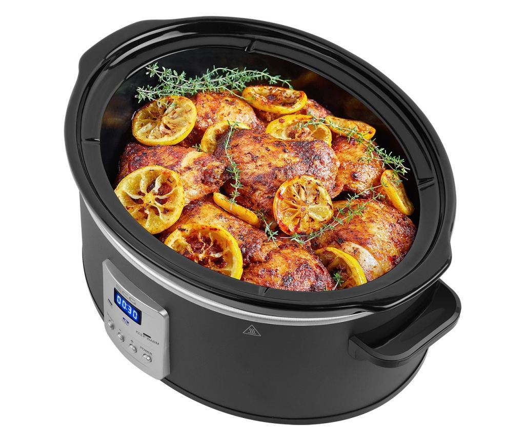 Oala electrica Slow cooker ECG PH 6530 Master, 6.5 litri, 270 W, vas ceramic, afisaj LED - 12