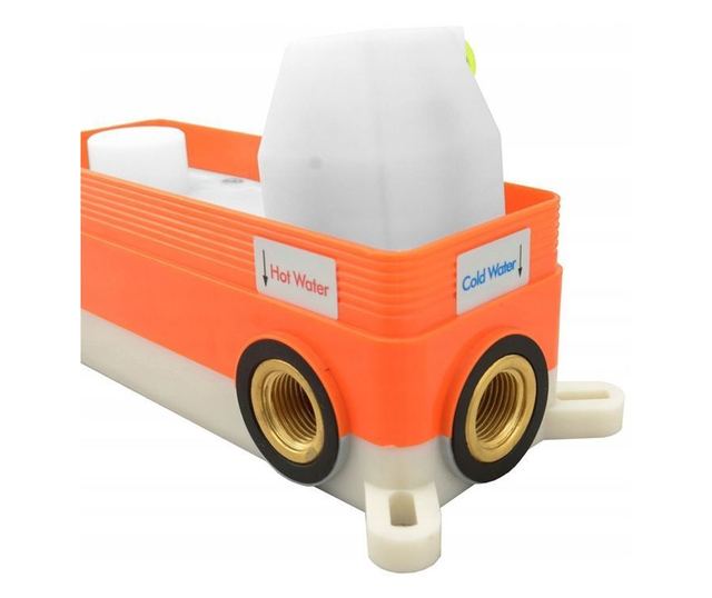 Padlóra szerelhető kádcsaptelep Rea LUNGO, box RÉZ SZÍNŰ 15,5X15,5X16CM