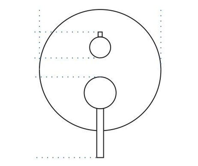 Padlóra szerelhető kádcsaptelep Rea LUNGO, box RÉZ SZÍNŰ 15,5X15,5X16CM