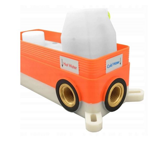 Zuhany–kád szett Rea LUNGO, box RÉZ SZÍNŰ 38,5X25X21CM