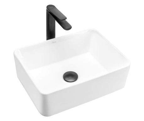 Lavoar Pentru Blat Rea Anita Mini Dreptunghiular Alb - 41X31X13,5CM