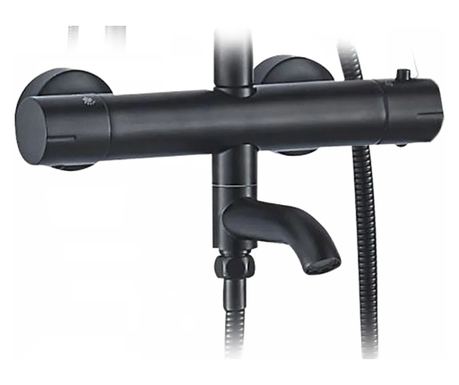 Tuš Set Za Kadu I Tuš Rea Lungo Termostat Crna - 45X26,5X117CM