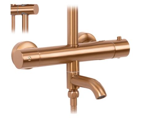 Tuš Set Za Kadu I Tuš Rea Lungo Termostat Bakrena četka - 36,5X26,5X117CM