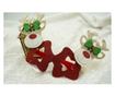 Ochelari petrecere de Craciun, forma  Stea cu Ren , Rosu, din Plastic si Poliester, Flippy